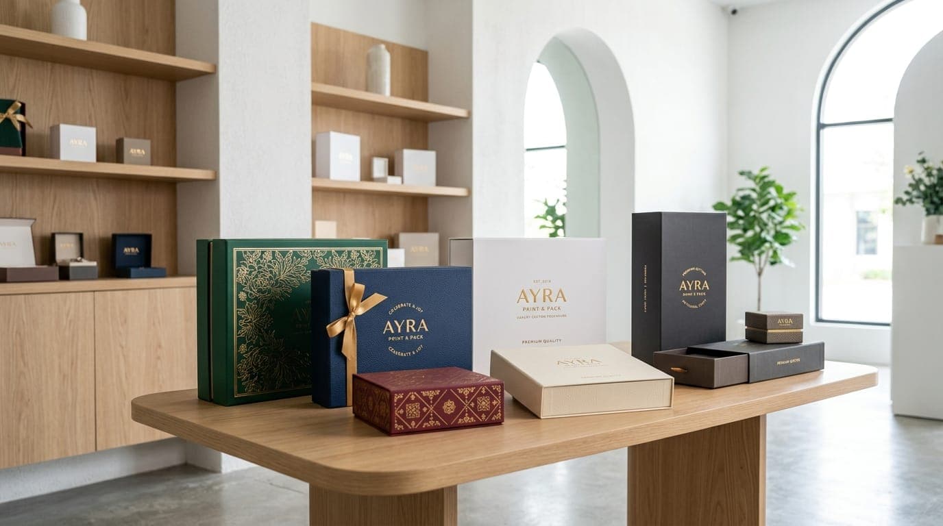 Ayra Print & Pack luxury rigid box packaging showcase
