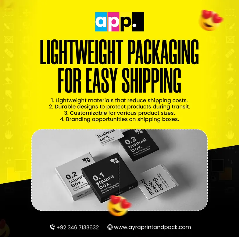 Ayra Print lightweight corrugated shipping box