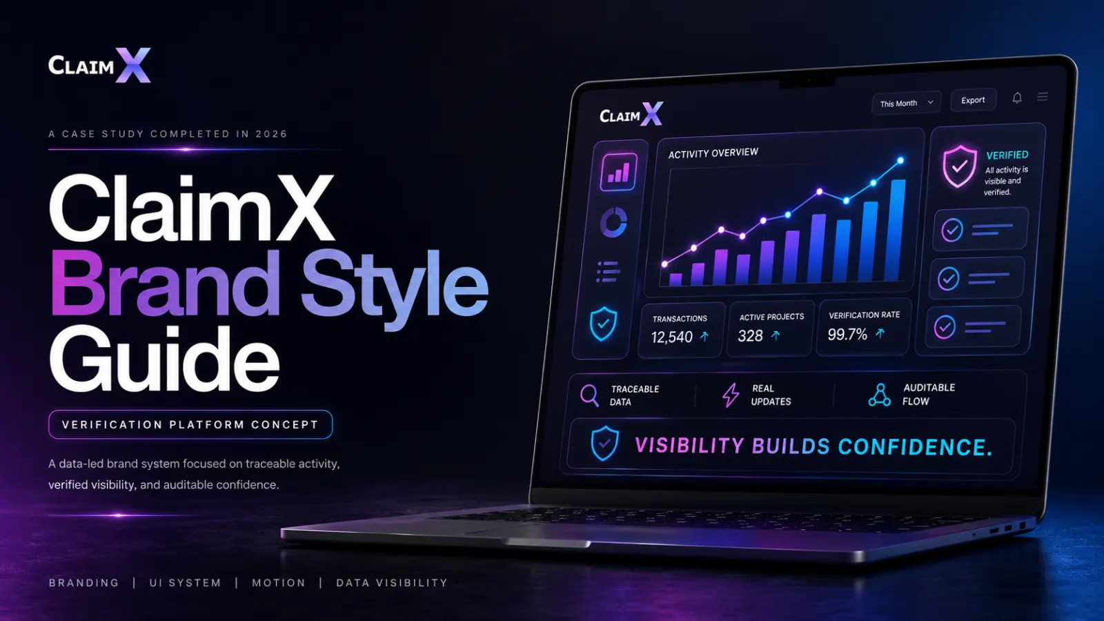 ClaimX Brand Style Guide cover slide
