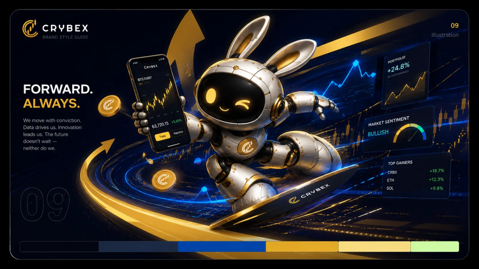 Crybex hero brand illustration